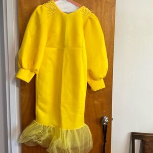 Lemon dress tulle bottom six xl it’s a metamorphosis girl